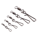 Hot Sale 2# - 12# Fishing Tackle Solid Ring Rolling Swivel Bearing Barrel Heavy Duty Ball Fishing Snap Connector. 