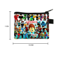 New Oxford Cloth Roblox Coin Purse Portable High Capacity Cartoon Small Wallet Polyester Storage Bag. 