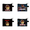 New Oxford Cloth Roblox Coin Purse Portable High Capacity Cartoon Small Wallet Polyester Storage Bag. 