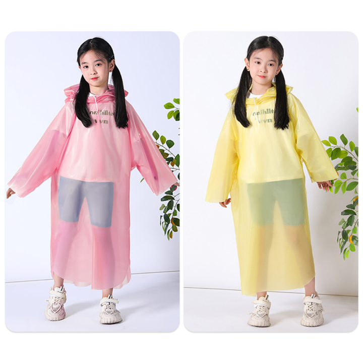Creative Vacuum Compression Kids Raincoat Card Packaging Waterproof One-Piece Raincoat Travel Convenient Rain Coat Outdoor