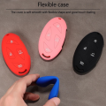 Portable Silicone Car Key Case 5/7 Buttons Replacement Car Key Cover Easy to Install Key Fob Cover for Hyundai IONIQ 6 Grandeur GN7 Kona Ev 2023 lonic 6 Car Accessories. 