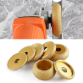 High Quality 75mm Stone Edging Wheel Chamfering Tool Roman Slotted Angle Grinder Grinding Head Durable Brazed Diamond Angle Grinder Grinding Disc. 