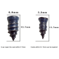 10Pcs Durable Tire Puncture Repair Tire Repair Nail Big Small Size Rubber Self-Tapping Screw Black Soft Vacuum Tyre Nails Car Motorcycle Truck Scooter Bike. 