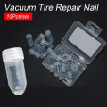 10Pcs Durable Tire Puncture Repair Tire Repair Nail Big Small Size Rubber Self-Tapping Screw Black Soft Vacuum Tyre Nails Car Motorcycle Truck Scooter Bike. 