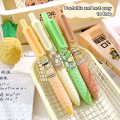 4PCS/Box NEW ST Tip Gel Pen Quick Drying Press Type Ballpoint Pen with Fragrance 0.5mm Black Ink Neutral Pen School Office. 