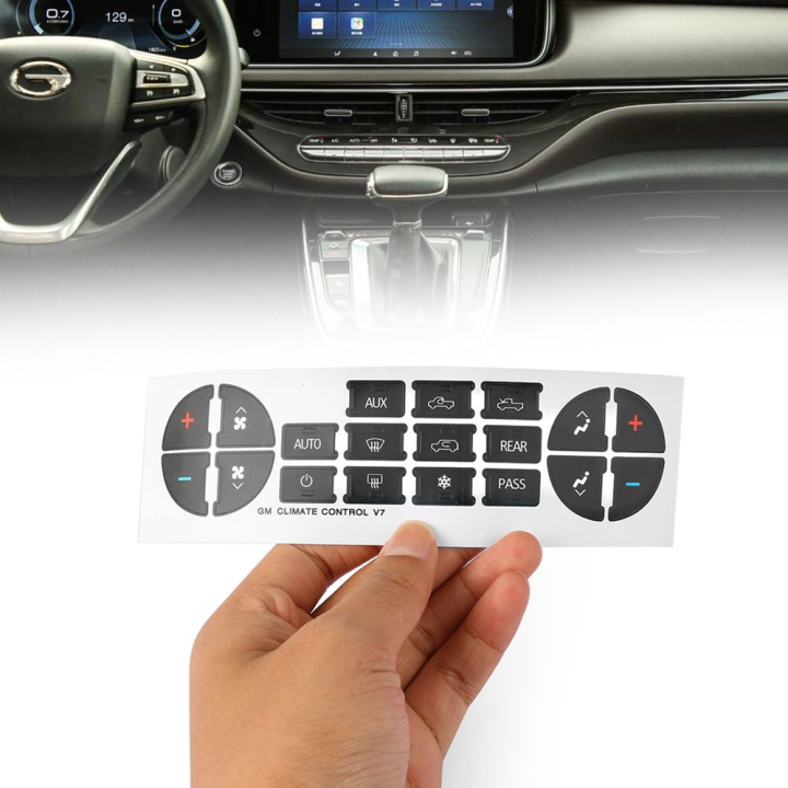Hot Air-conditioning Installation A/C Car Interior Stickers Climate Control Replacement Control Button Decal Button Repair Decoration