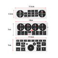 Hot Air-conditioning Installation A/C Car Interior Stickers Climate Control Replacement Control Button Decal Button Repair Decoration. 