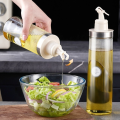 New Shatterproof Glass Olive Oil Dispenser 400/650ml Leakproof Cooking Oil Bottle Sealed Vinegar Storage Bottle Kitchen Accessories. 