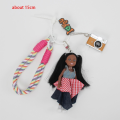 New Cute Doll Pendant Hanging Ornament DIY Change Clothes Keychain Bag Accessories for Barbie Doll. 