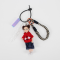 New Cute Doll Pendant Hanging Ornament DIY Change Clothes Keychain Bag Accessories for Barbie Doll. 