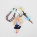 New Cute Doll Pendant Hanging Ornament DIY Change Clothes Keychain Bag Accessories for Barbie Doll. 