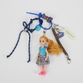 New Cute Doll Pendant Hanging Ornament DIY Change Clothes Keychain Bag Accessories for Barbie Doll. 