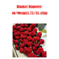 Creative Not Finished Product Rose Bouquet Blankets DIY Folding Handmade Crocheted Bouquet Blanket Crochet Kit Baby Blanket Gift. 