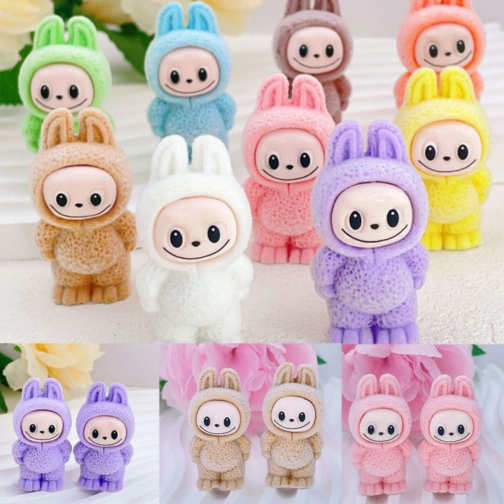 New Children Dolls Labubu Ornament Cartoon Cute Dolls Decor Funny Funny Toy Gift