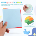 100Pcs Durable Double Side Square Origami Paper Solid Color 20 Colors Folding Paper Colorful DIY Handmade Scrapbooking Craft Decor. 