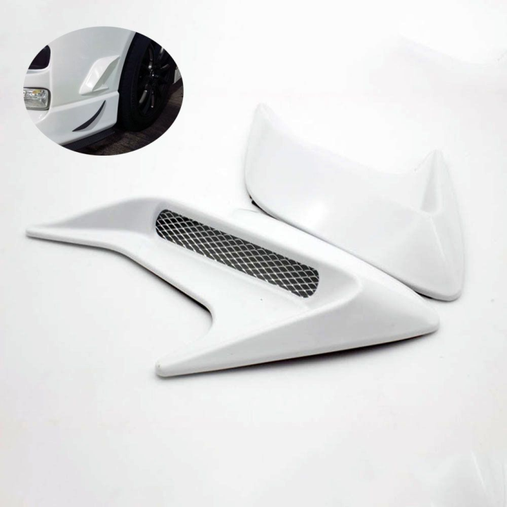 1 pair Hood Shark Gill Air Flow Intake Air Inlet Simulation Side Vent Car Stickers