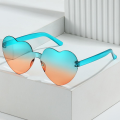Funny Candy Color Gradient Lenses Heart-shaped Sunglasses Shades Heart Glasses Party Sun Glasses. 