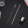 1Pcs New Straight Bent Stainless Steel Straws Silver Drinking Cup Straw Reusable 6mm 8mm Replacement Straw for Stanley 30oz 40oz Tyeso Cup. 