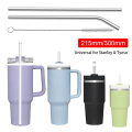1Pcs New Straight Bent Stainless Steel Straws Silver Drinking Cup Straw Reusable 6mm 8mm Replacement Straw for Stanley 30oz 40oz Tyeso Cup. 
