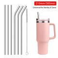 1Pcs New Straight Bent Stainless Steel Straws Silver Drinking Cup Straw Reusable 6mm 8mm Replacement Straw for Stanley 30oz 40oz Tyeso Cup. 