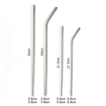 1Pcs New Straight Bent Stainless Steel Straws Silver Drinking Cup Straw Reusable 6mm 8mm Replacement Straw for Stanley 30oz 40oz Tyeso Cup. 