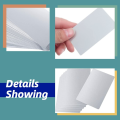 50 Pcs Durable Aluminum Metal Business Cards 86x54 mm/2.13*3.39 Inch Rectangle Aluminum Sheet Sliver Aluminum Alloy Thin Stickers Office. 
