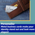 50 Pcs Multifunctional Aluminum Metal Business Cards Sliver 86x54 mm/2.13*3.39 Inch Aluminum Sheet Rectangle Aluminum Card Blanks Office. 