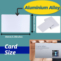 50 Pcs Multifunctional Aluminum Metal Business Cards Sliver 86x54 mm/2.13*3.39 Inch Aluminum Sheet Rectangle Aluminum Card Blanks Office. 