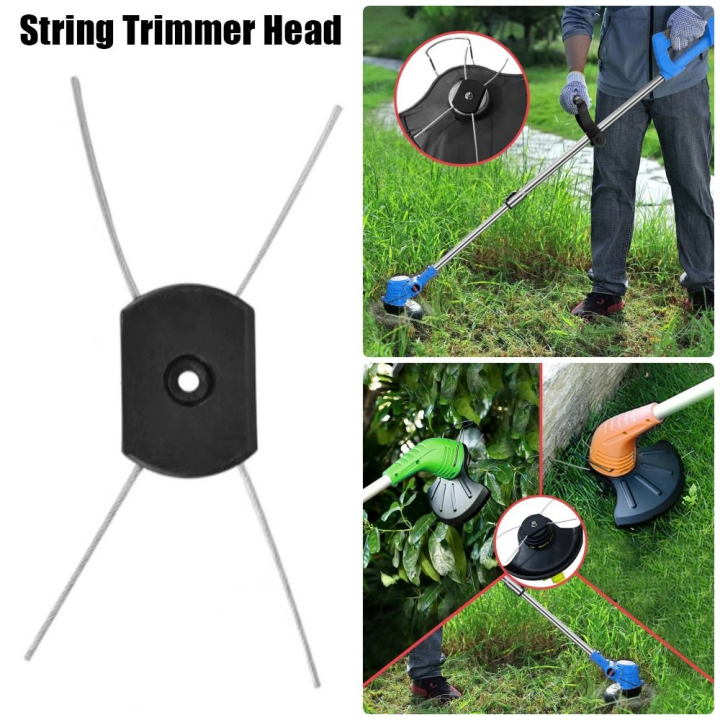 1Pcs Durable Steel Wire Line String Trimmer Head Electric Weed Eater Easy to Install Head Replacement Garden Accessory for Cordless Grass Trimmers Weed Wacker Head
