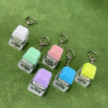 Relaxing DIY Keyboard Fidget Keychain Keys Button Keycap Finger Keyboard Caps Relief Stress With Light Clicker Toy. 