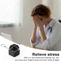 Relaxing DIY Keyboard Fidget Keychain Keys Button Keycap Finger Keyboard Caps Relief Stress With Light Clicker Toy. 