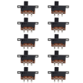 10pcs New 6 Pin 3 Position Micro Mini Toggle Switch SS-23D32G6 50V 0.5A Slide Switches 6mm Panel Mount Vertical Latching Electrical Equipment. 