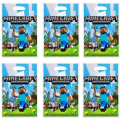 New Cartoon Mine-craft Party Decoration PE DIY Candy Bags Minecraft Mine-craft Theme Gift Bags Cake Decor. 