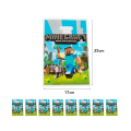 New Cartoon Mine-craft Party Decoration PE DIY Candy Bags Minecraft Mine-craft Theme Gift Bags Cake Decor. 