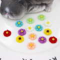 50pcs NEW Resin DIY Daisy Flower Charms Daisy Flowers Flatbacks Cabochons Flatbacks Resin Daisy Flower DIY Jewelry Making Supplies Jewelry Making Sunflower Charms. 