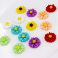 50pcs NEW Resin DIY Daisy Flower Charms Daisy Flowers Flatbacks Cabochons Flatbacks Resin Daisy Flower DIY Jewelry Making Supplies Jewelry Making Sunflower Charms. 
