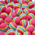 Hot Sale EVA EVA Sponge Ball Rainbow Yellow Blue Interactive Golf Training Balls Play Toys Indoor. 