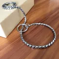 Pet Training Supplies Metal Choke Pet Show Collar Pet Pincher Chain Dog Collar Snake Chain Copper Pinch Collar. 