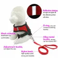 Pet Supplies Chihuahua Pug Bulldog Mesh Fabric Puppy Vest Pet Harness Dog Leash Collar. 