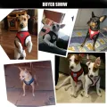 Pet Supplies Chihuahua Pug Bulldog Mesh Fabric Puppy Vest Pet Harness Dog Leash Collar. 