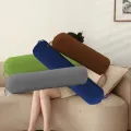 Pillow Sleeves Solid Color Long Cylindrical Pillowcase Removable Durable Headrest Pillow Cover Household Washable Bedroom Neck Bolster Pillowslip. 