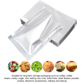 100PCS Silver Food Grade Kitchen Supplies Aluminium Foil Bags Heat Seal Bag Vacuum Sealer Storage Pouches. 
