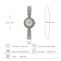 Fashion Stainless Steel Quartz Watches Rhinestone Folding buckle Mermaid Watch Simple Quartz Strap Watch Women. 