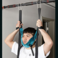 Durable Therapy Stretching Cervical Neck Traction Belt Decompression Correction Vertebrae Hanging Neck Stretching Traction Frame. 