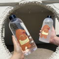 Plastic Matte Cartoon Drinkware Water Cup Water Mug Sports Water Bottle. 