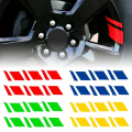 6Pcs Universal PVC Car Wheel Sticker Safety Decoration Self-adhesive Sign Tape DIY Warning Decals Motorcycle. 