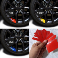6Pcs Universal PVC Car Wheel Sticker Safety Decoration Self-adhesive Sign Tape DIY Warning Decals Motorcycle. 