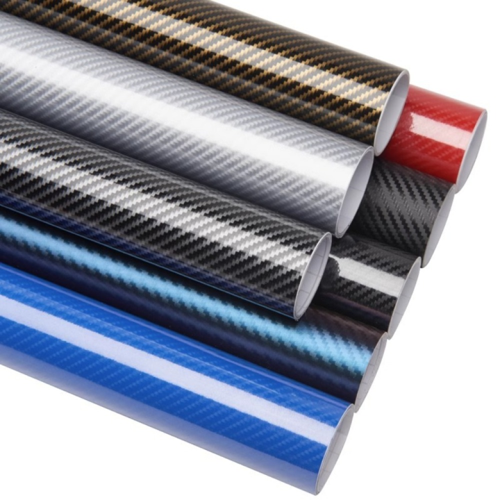 Cool 30CM*50CM Carbon Fiber Vinyl Film 6D Effect High Gloss Motorcycle Body Stickers Forged Carbon Fiber Wrap Foil Sticker for Car Motorcycle DIY