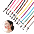 Practical Lanyard Strap Leather Cord Holder Glasses Necklace Sunglass Strap Reading Glasses Chain. 