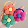 Fashion High Elastic Flower Hair Rope 3D Cartoon No Harm Hair Loop Cute Ponytail Korean Headband for Meatball Head. 